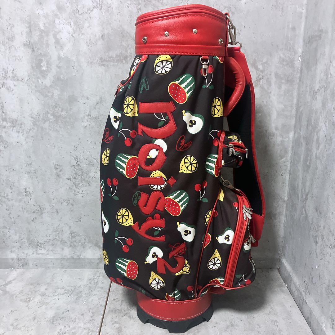 【希少】ミエコウエサコ noisy x2 フルーツ柄 キャディバッグ