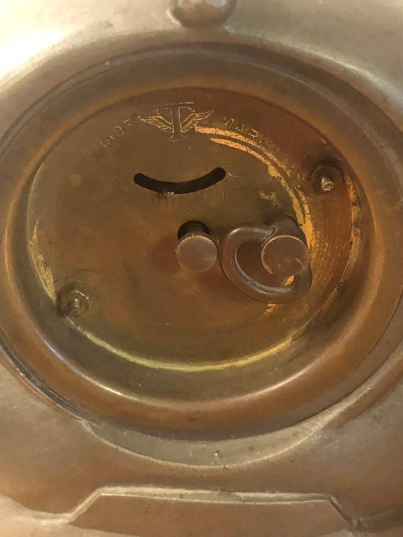 珍品　骨董　福助　時計　戦前　アンティーク　置物　レトロ　大正ロマン　おかめ