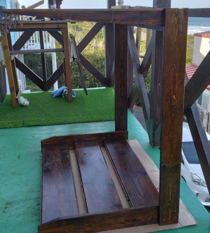 no.43サ－フボ－ドラック　サ－フボ－ドスタンド　ボードスタンド　ボードラック