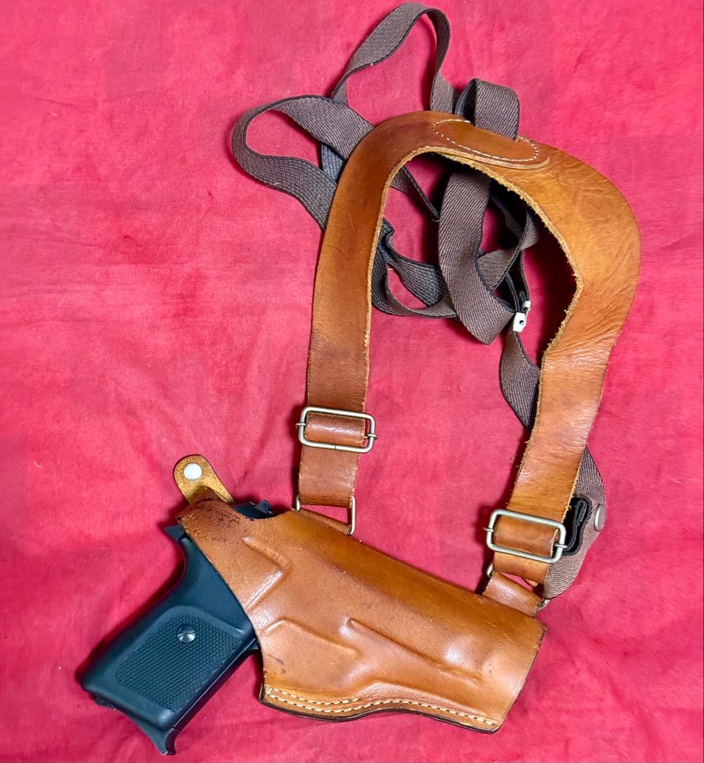 マルシン 革製 ショルダー ホルスター 中型オートマチック ベレッタM84用