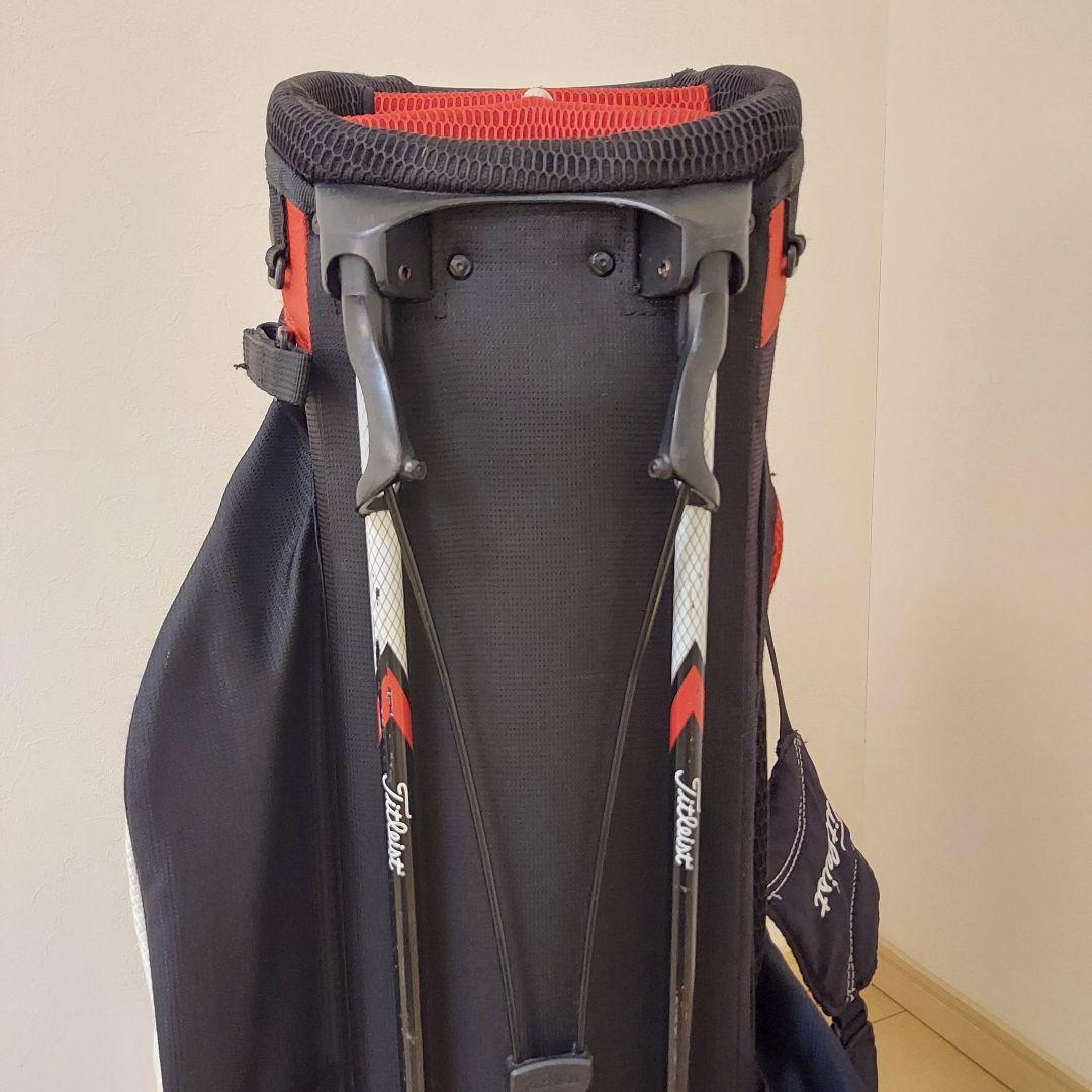 Titleist タイトリスト 軽量 キャディバック スタンド 白/黒/赤