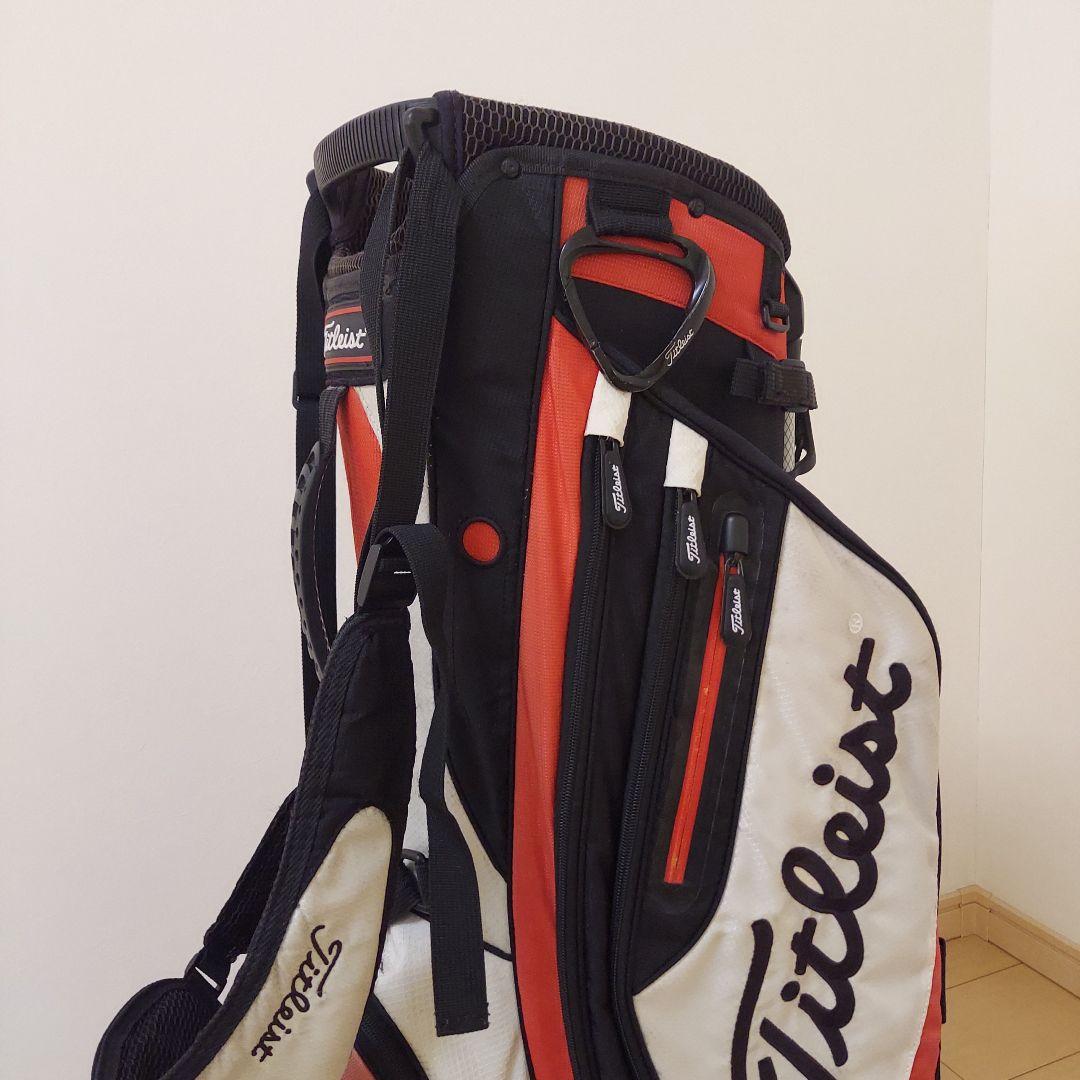 Titleist タイトリスト 軽量 キャディバック スタンド 白/黒/赤