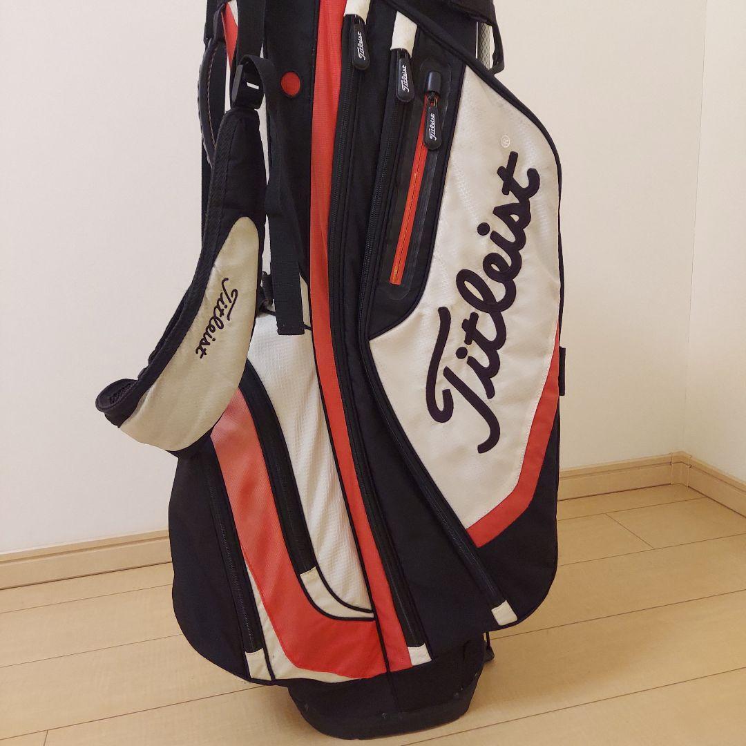 Titleist タイトリスト 軽量 キャディバック スタンド 白/黒/赤