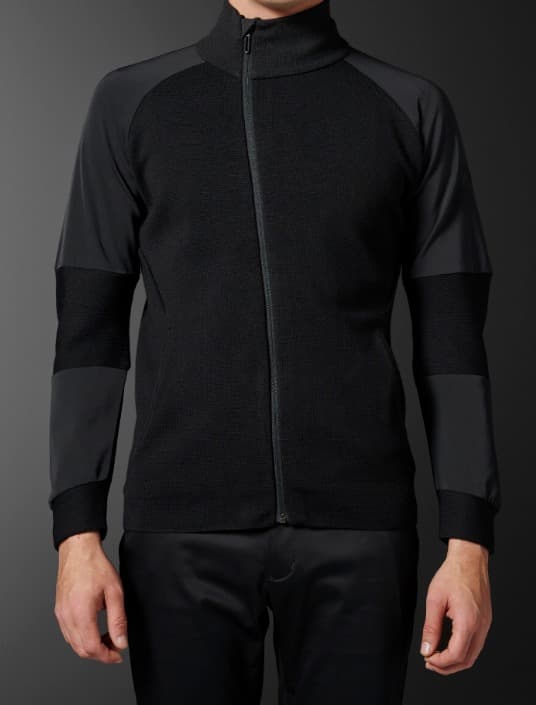 DESCENTE GOLF フルジップ　ニット　セーター