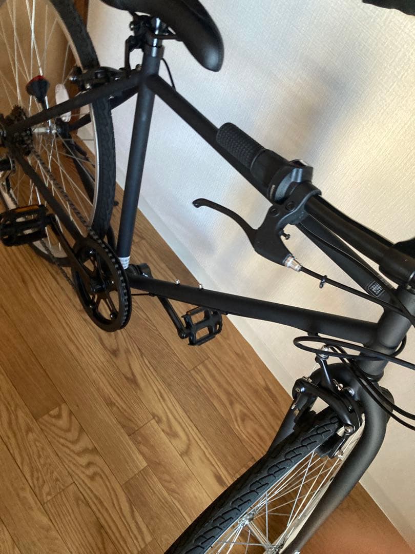 (仙台市受け渡し)クロスバイク 26インチ マッドブラック