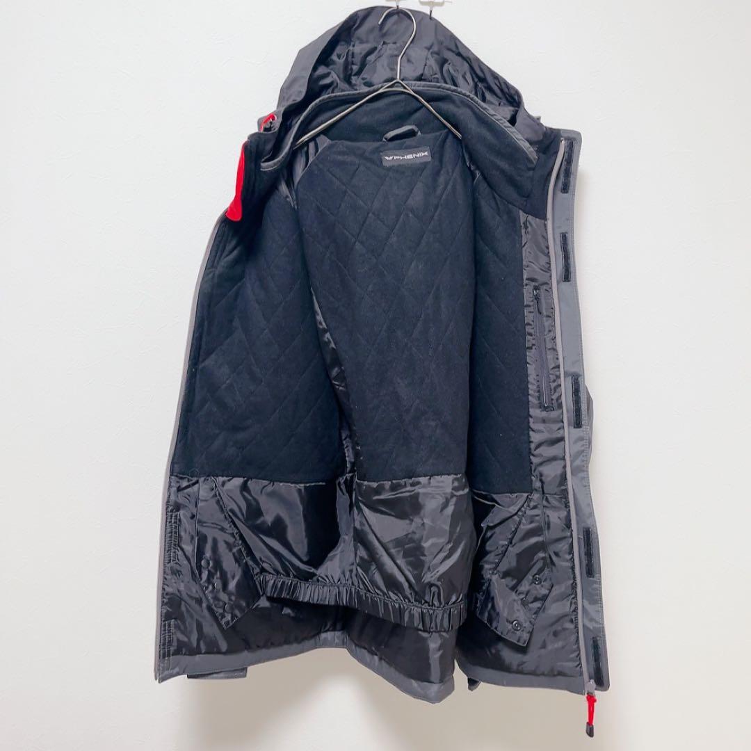 ⭐️美品⭐️ PHENIX スノーボードウェア ブラック/赤 スキーウェア 雪 L