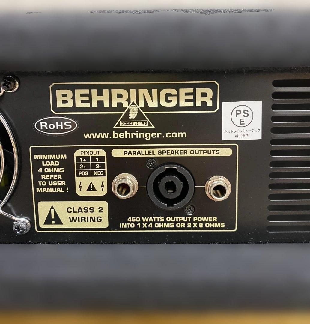 【最終値下げ：美品】Behringer BX4500H ベースアンプ 動作良好②