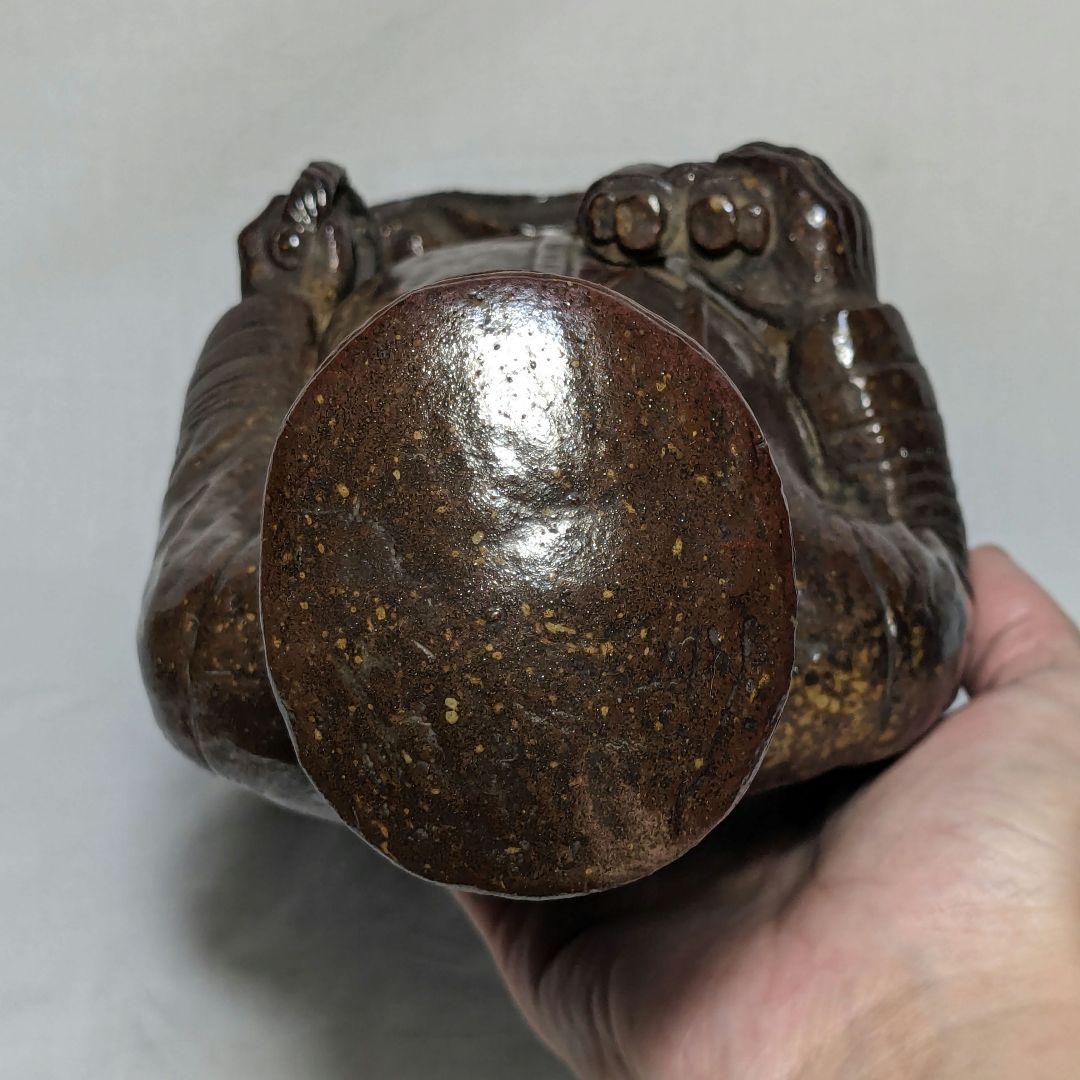 藤原陶斎 備前焼 東郷平八郎像 合箱 置物 陶像 藤原陶斉 インテリア 工芸品