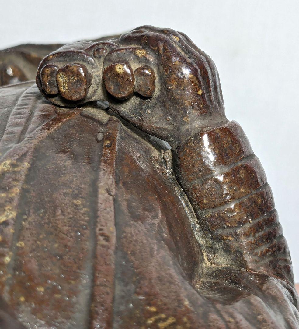 藤原陶斎 備前焼 東郷平八郎像 合箱 置物 陶像 藤原陶斉 インテリア 工芸品