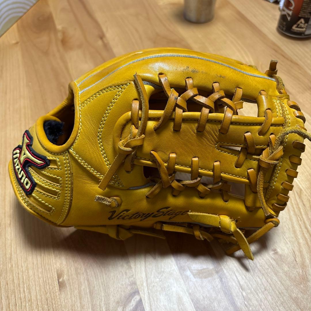 Mizuno Victory Stage 軟式グローブ イエロー