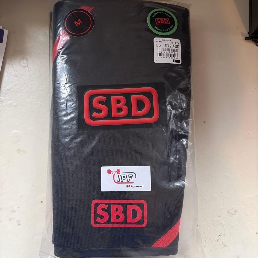 Mサイズ　SBD ニースリーブ　黒/赤