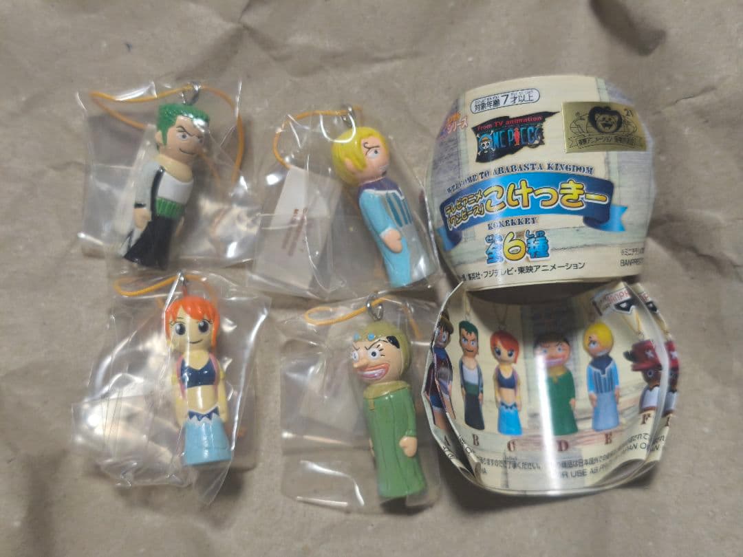 テレビアニメ　ワンピース　こけっきー　　 ４種　ゾロ　ナミ　ウソップ　サンジ