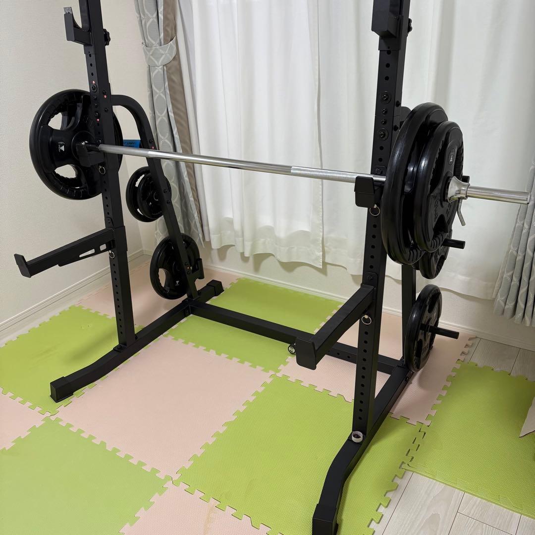 【引取限定】　バーベルラック ベンチプレスセット　ダンベル　筋トレ　トレーニング