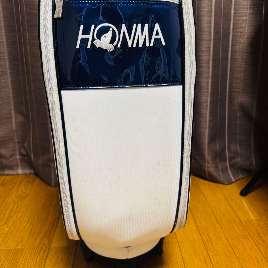 HONMA キャディバッグ ゴルフ バッグ ホワイト 白 White 本間