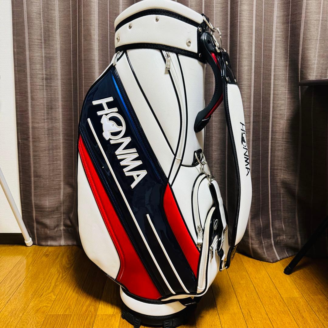 HONMA キャディバッグ ゴルフ バッグ ホワイト 白 White 本間