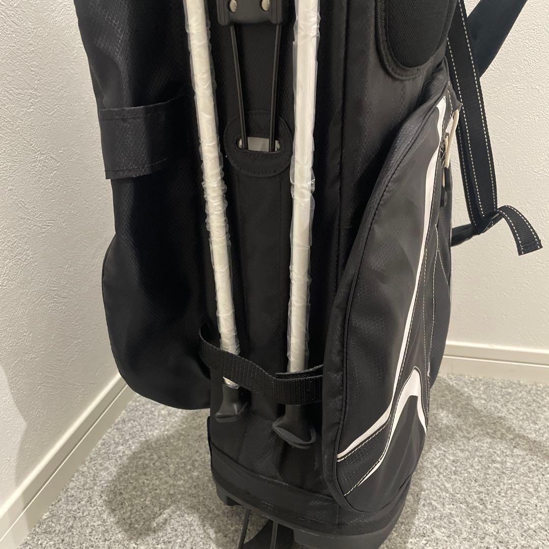 テーラーメイド キャディバッグ スタンド式 軽量 6分割 ゴルフ ブラック