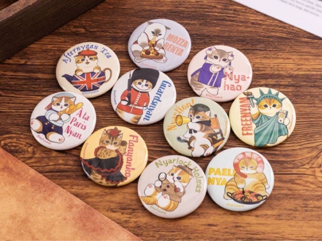 新品未使用★もふもふジャーニー★ガチャ★缶バッジ★チャーム★全23種コンプリート