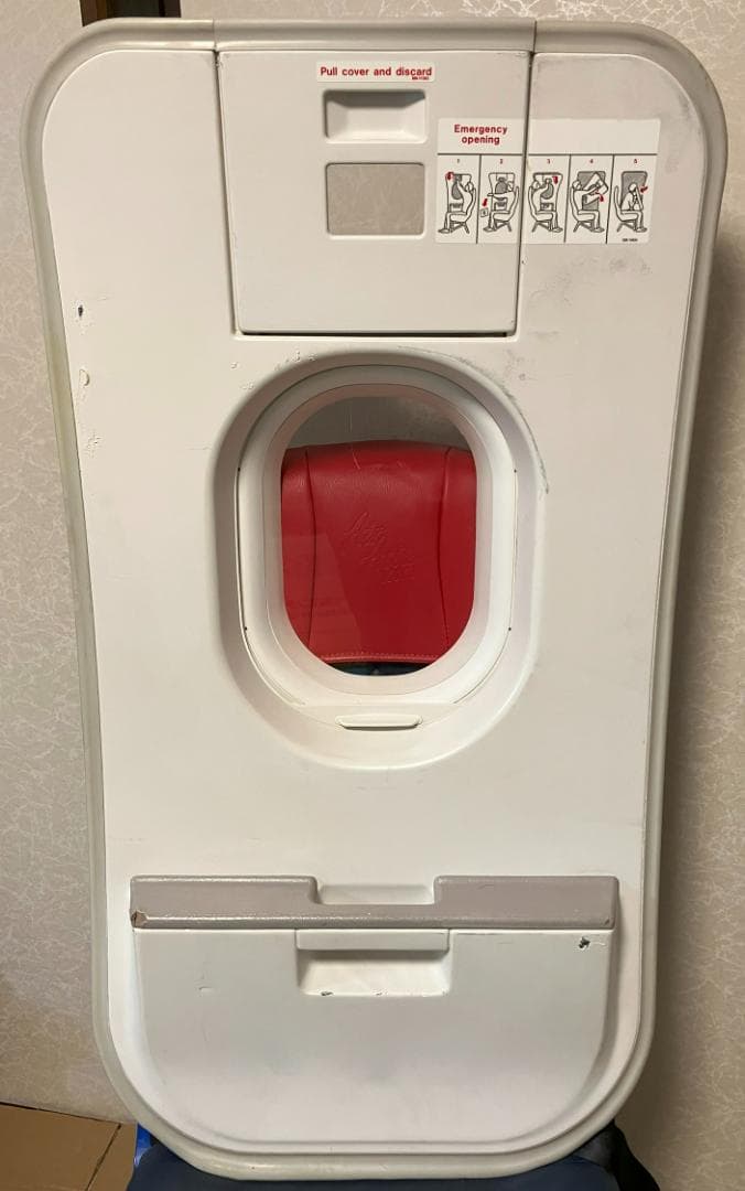 エアバスA320 AIRBUS 機内 客室 内装 壁 非常口 ウィンドウガラス