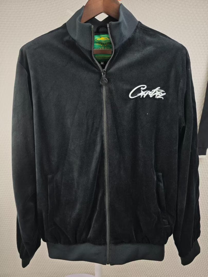 Cratz ベルベットジャージ上下セット ブラック M