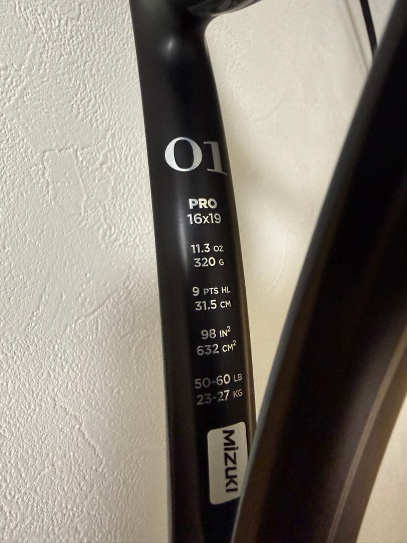 テニスラケット RF01 PRO 16×19 Gサイズ3 320g