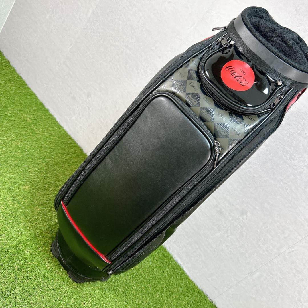 現行モデル コカコーラ キャディバッグ Coca Cola 黒　ブラック