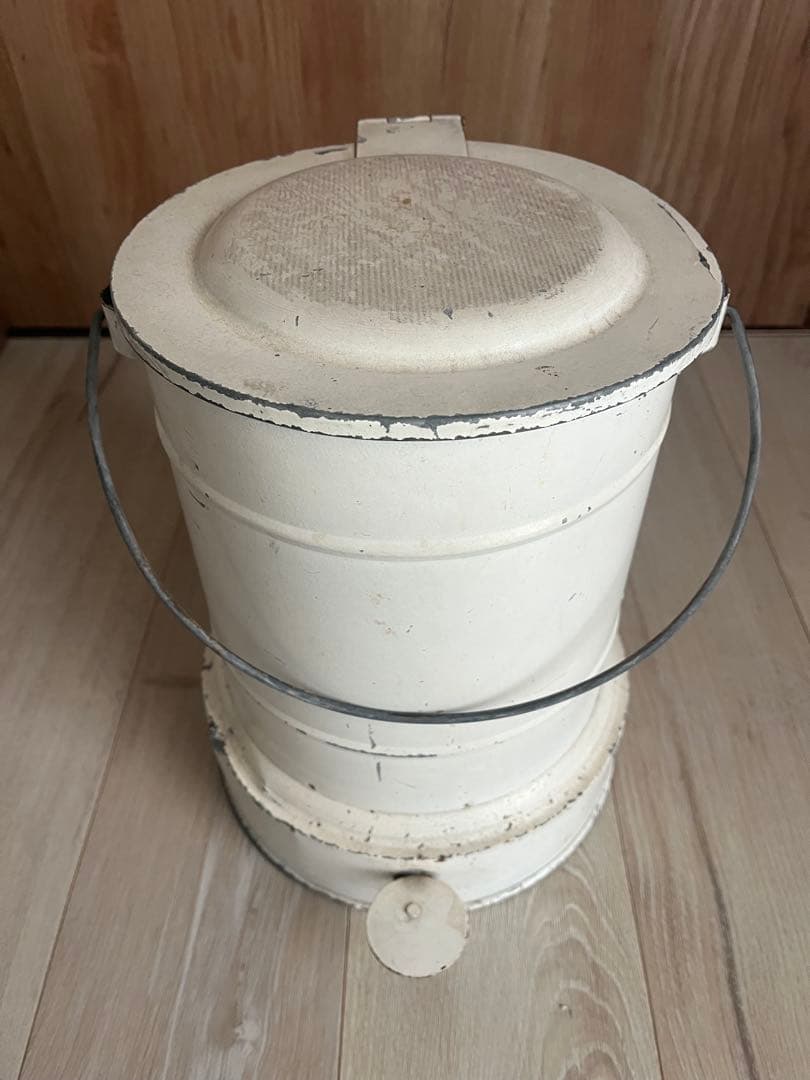 アンティーク　ゴミ箱　ペダル式