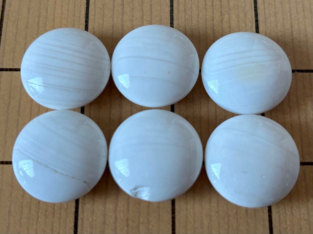 【美品】囲碁① 天然木 特大碁笥＋碁石(蛤・那智黒)35号・月 セット