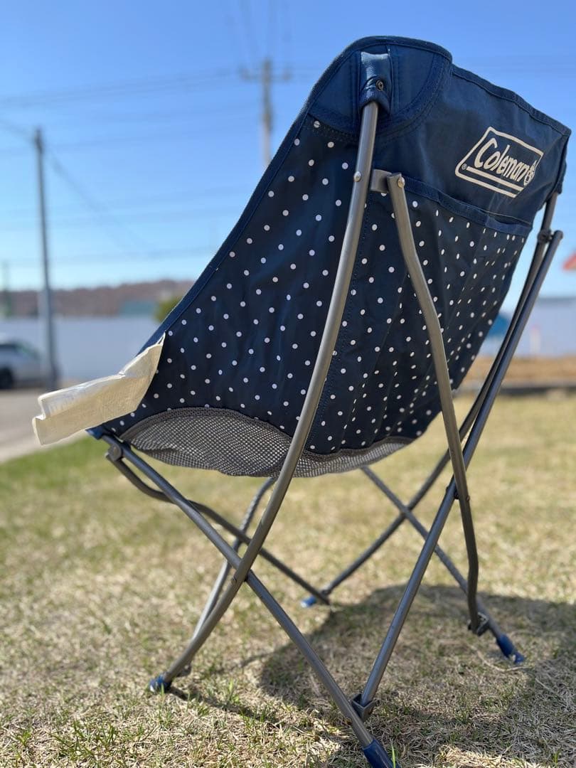コールマン　ヒーリングチェア　ネイビードット#2