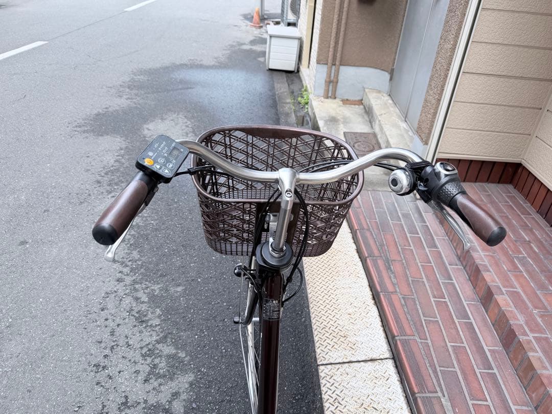 大阪府　パナソニック　ダークブラウン 電動アシスト自転車 シティタイプ