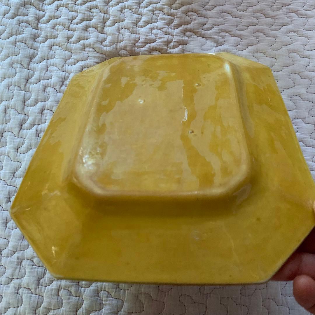 珉平焼　無地　額皿　柄なし