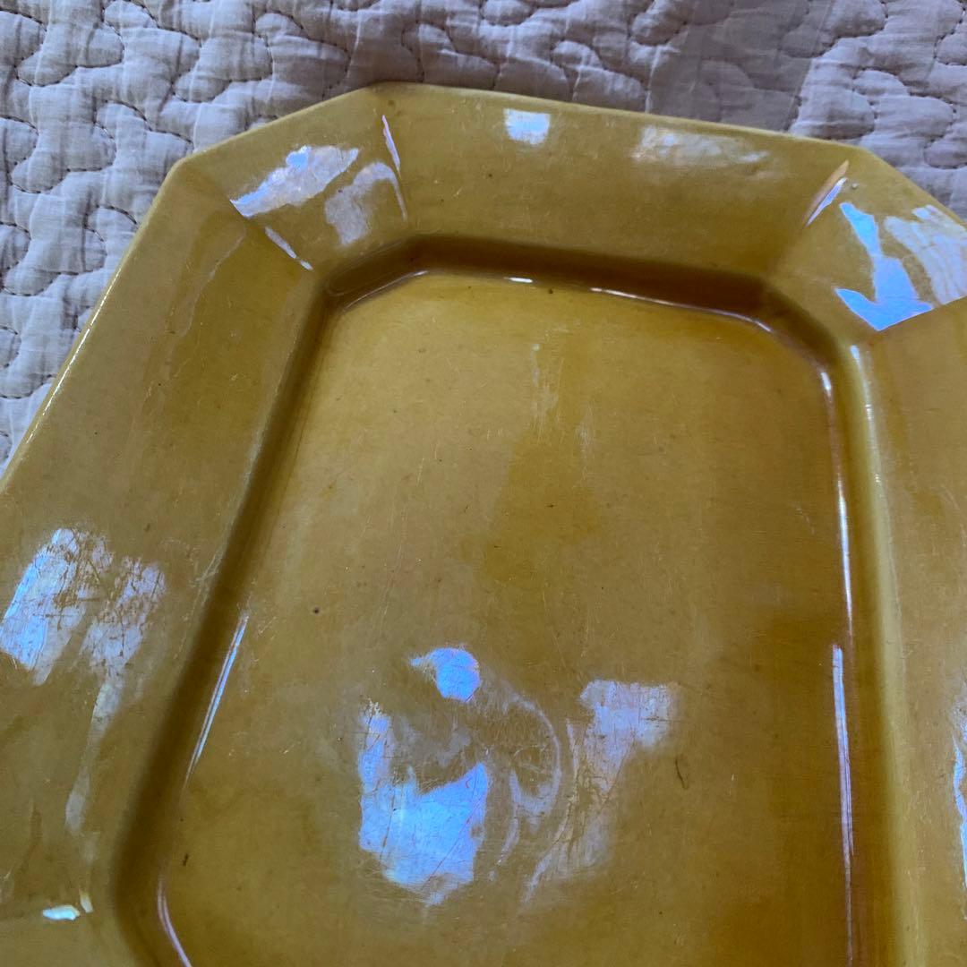 珉平焼　無地　額皿　柄なし