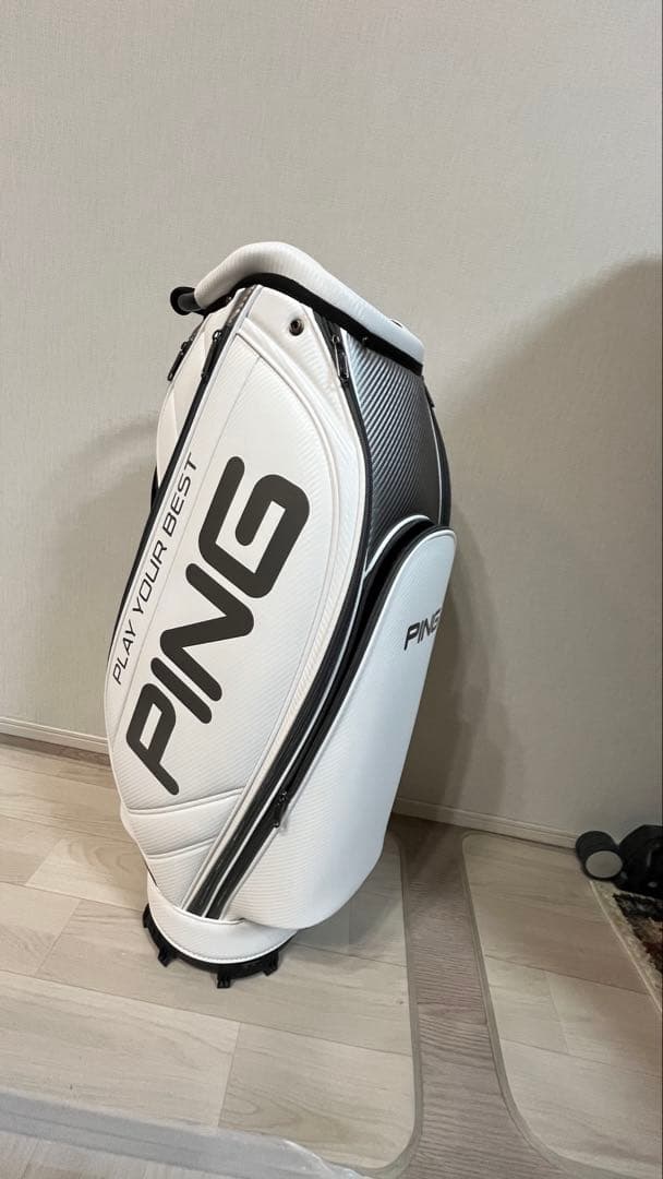 PING キャディバッグ ホワイト　CB-U 2502 SOFT PU