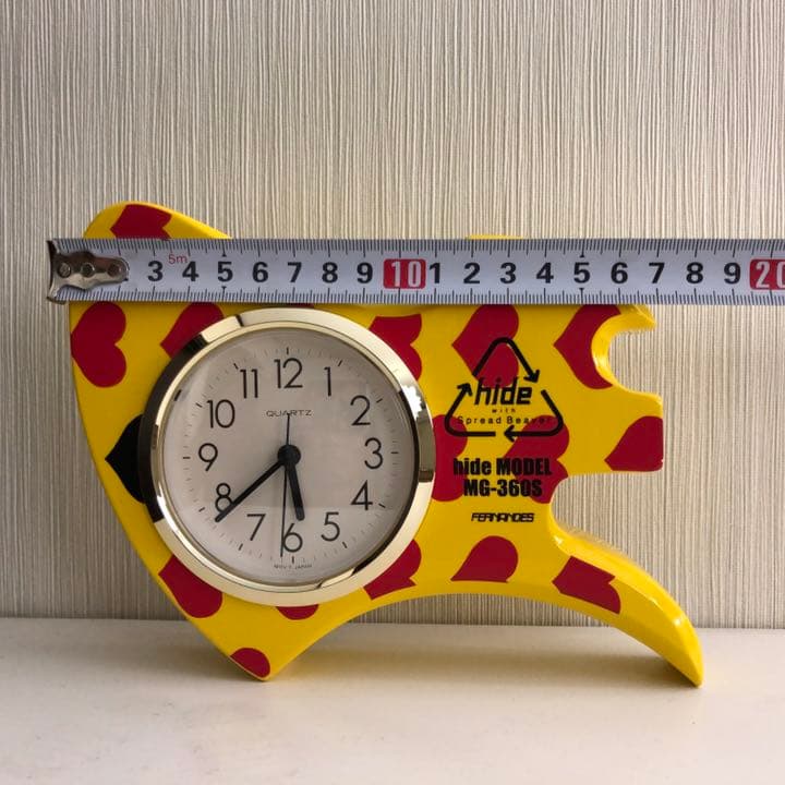 hide イエローハート時計　MG-CLOCK