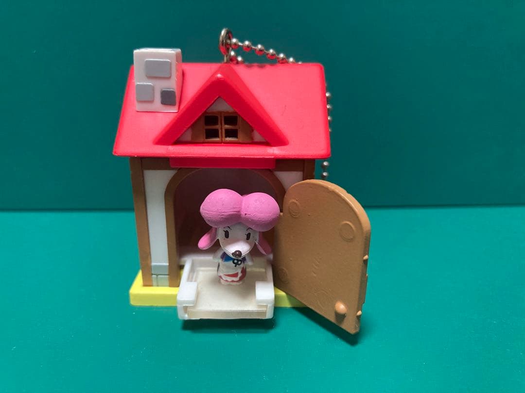 ユージン　おいでよどうぶつの森　ミニミニハウスキーチェーン　フィギュア