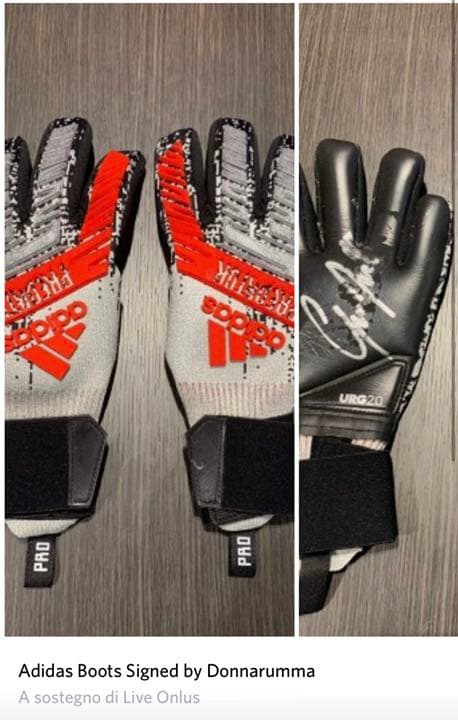 ドンナルンマ直筆サイン入りグローブ