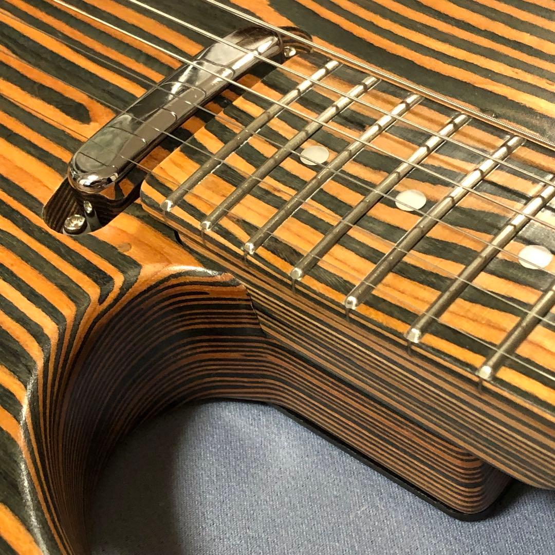 テレキャスタータイプギター ゼブラウッド