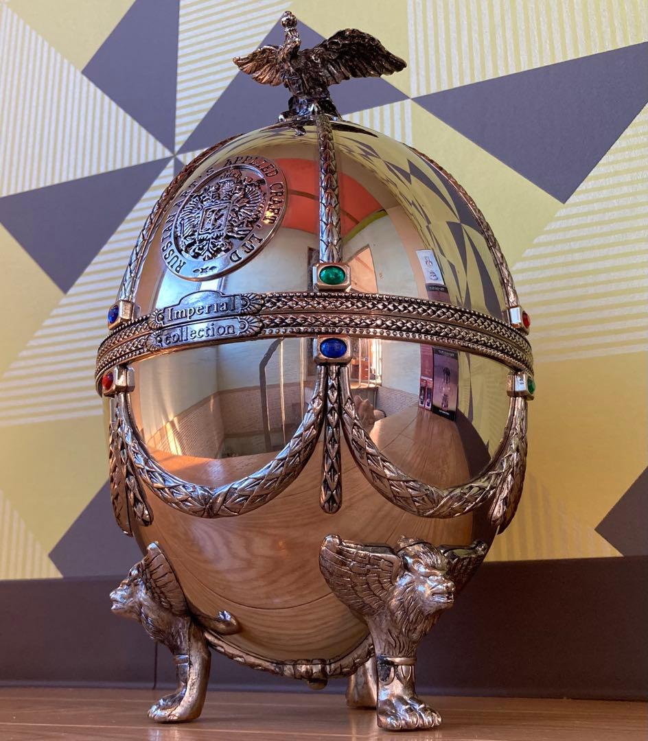 ラドガ インペリアルコレクション 銀 ベネチアングラス デキャンタ 空瓶 空箱