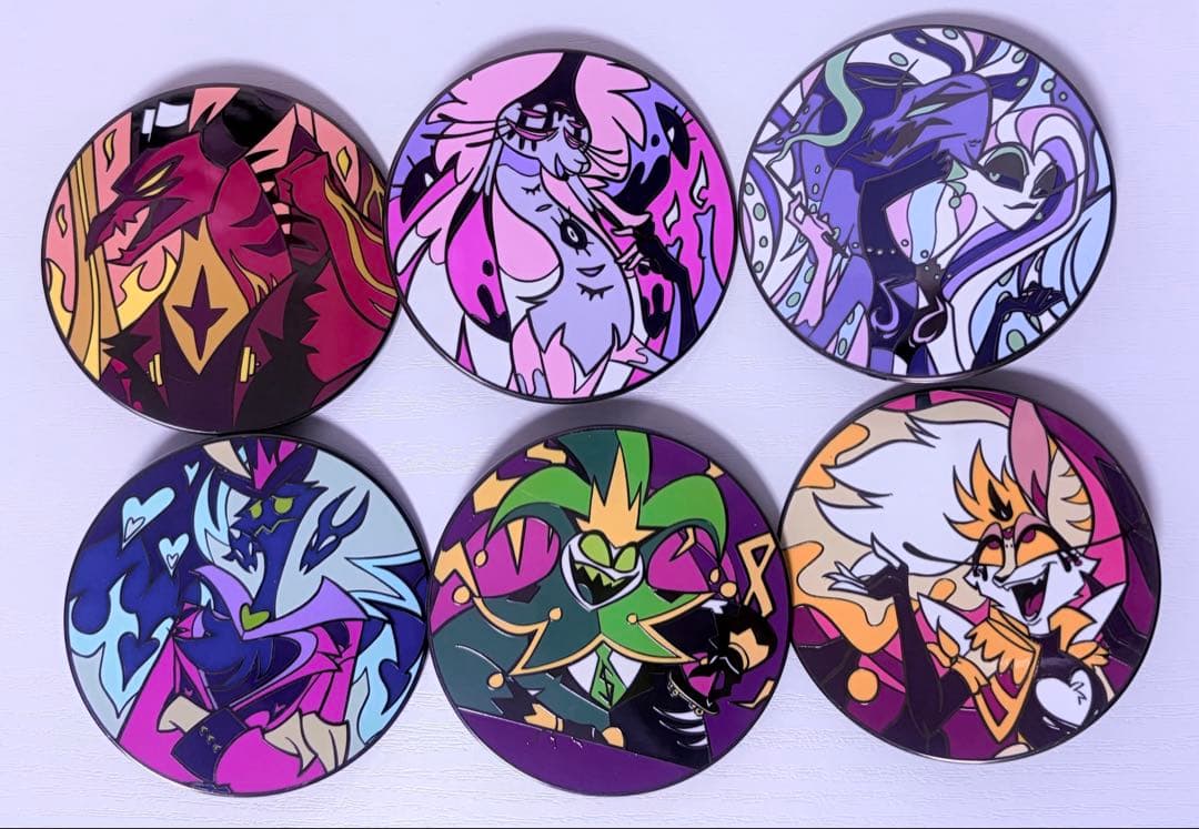 ヘルヴァボス 大罪 特大ピンバッジセット