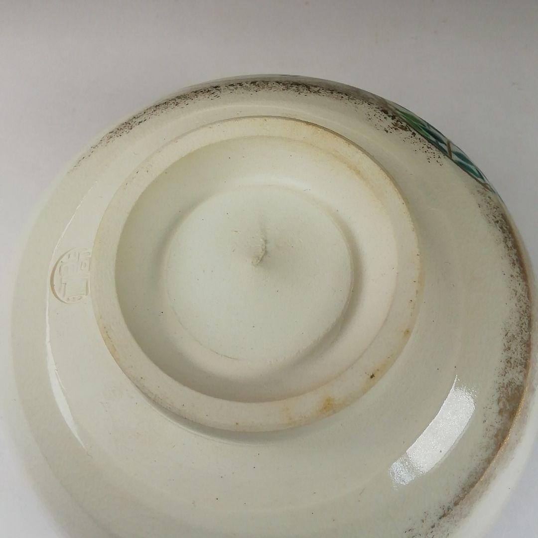 Ｔ３１４　茶碗　『御題　草』『平安　手塚桐鳳』　共箱　抹茶碗　茶道具