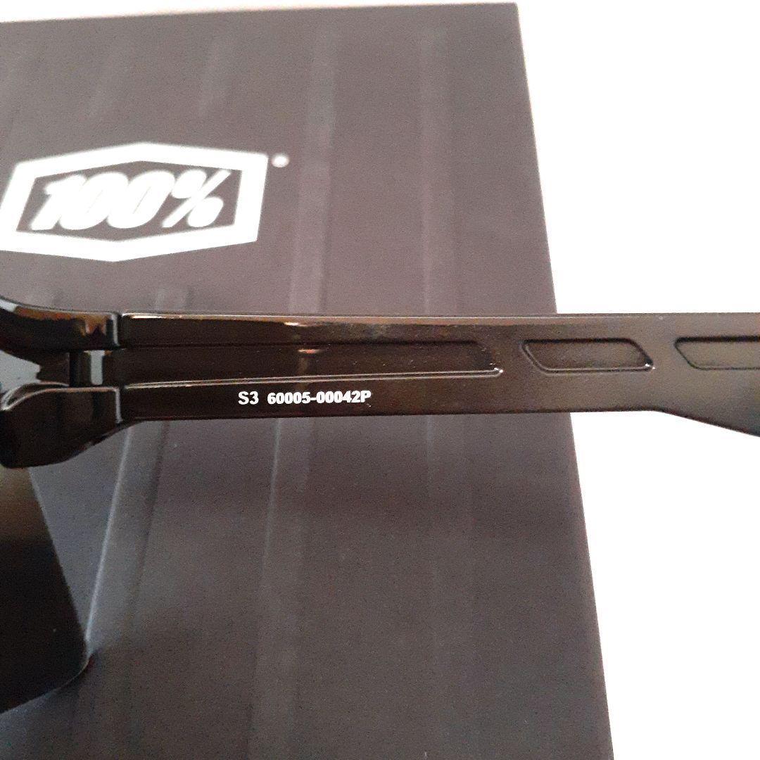 新モデル 100% S3 マットグロスブラック ワンハンドレッド サングラス