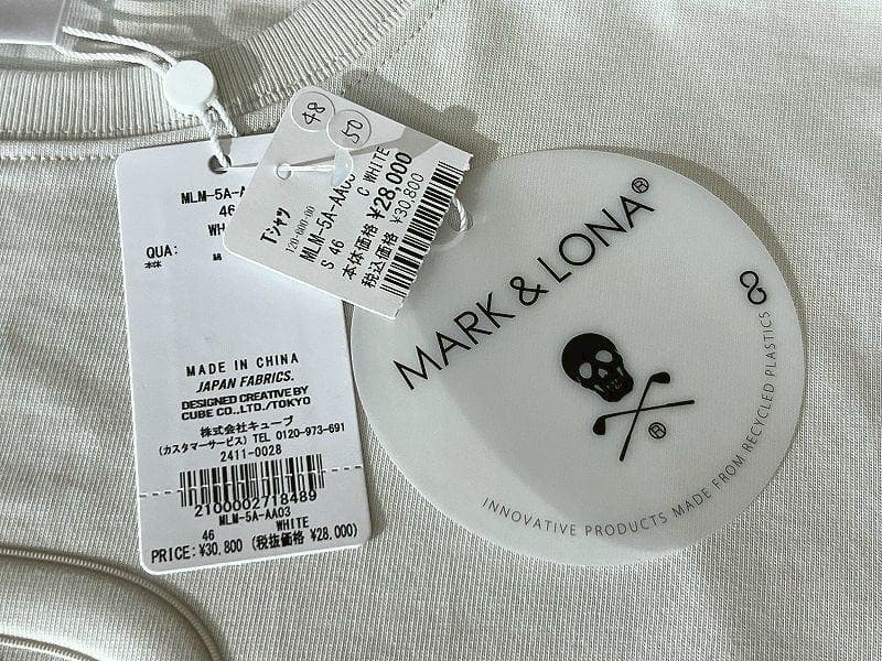 未使用 25SS マーク＆ロナ ゴルフ ブランク スカル ロゴ Tシャツ M