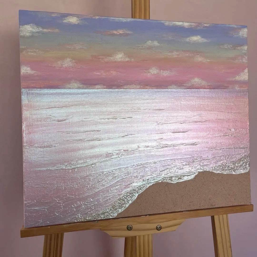 【kih様　リクエスト作品】海の風景 テクスチャーアート 海の絵 海 海アート