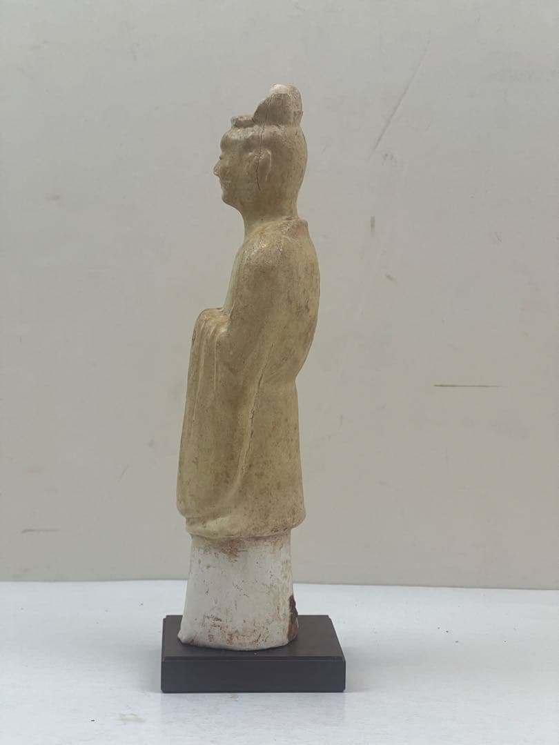 古代中国加彩佣　漢の時代の女官の像　送料込み