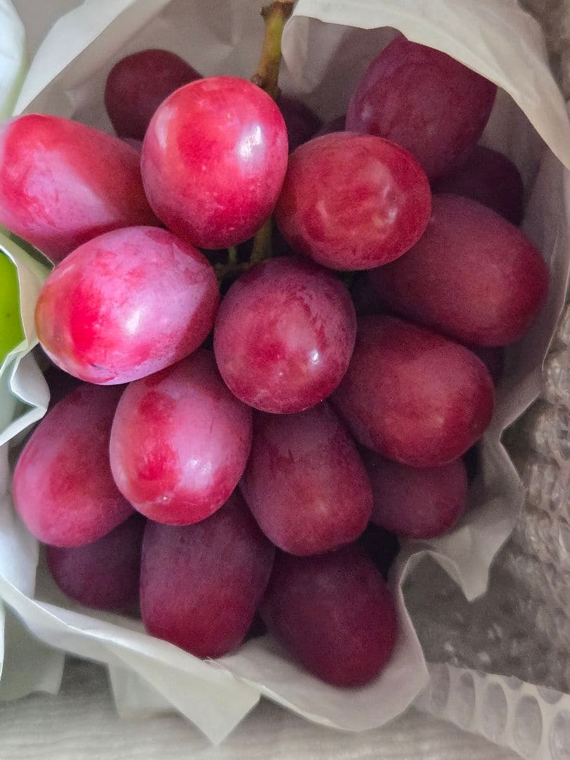 ☆朝採り農家直送☆ノワール/クイーンルージュ☆厳選☆各2房☆最終近い☆