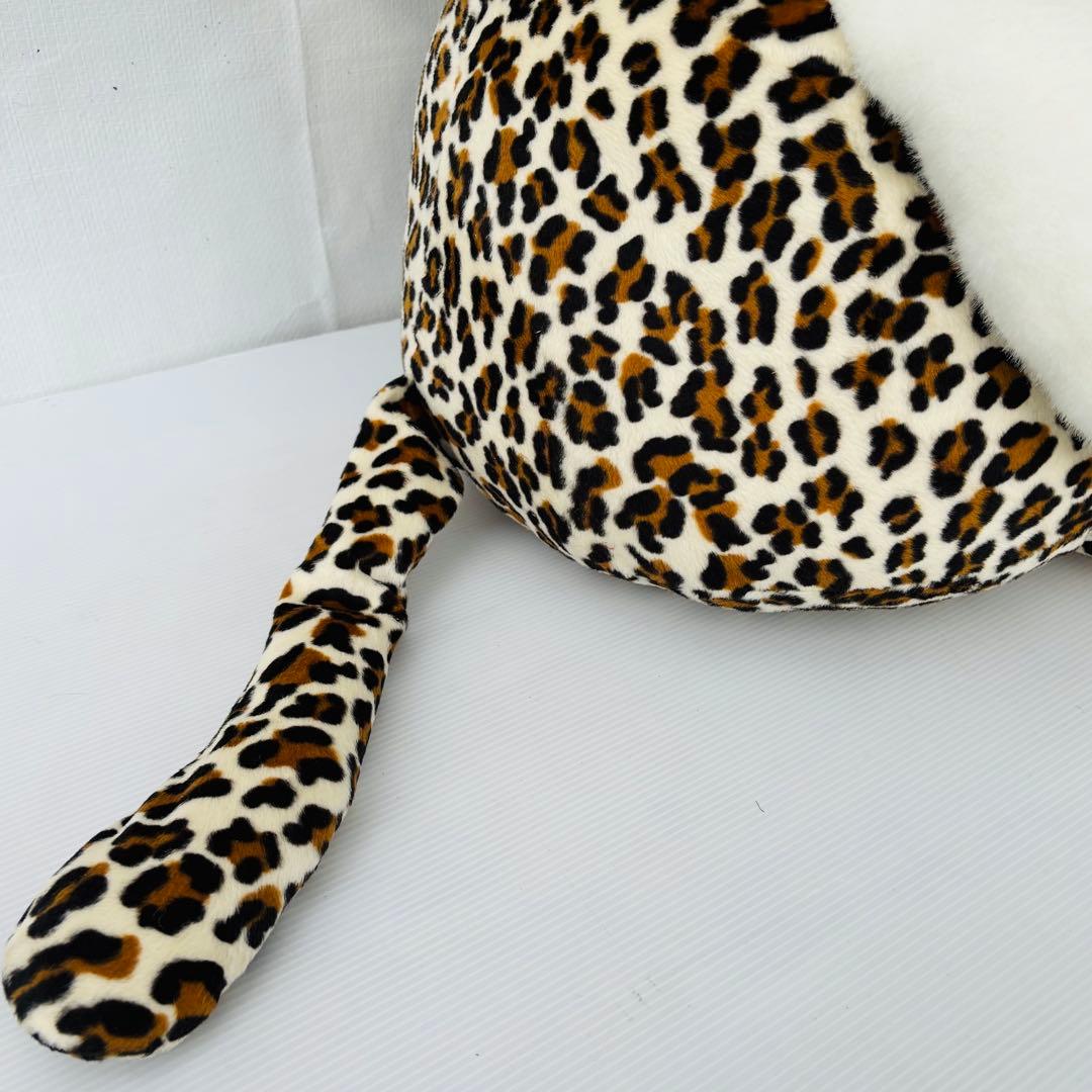 特大 HELLO KITTY IN THE JUNGLE ヒョウ柄 ぬいぐるみ