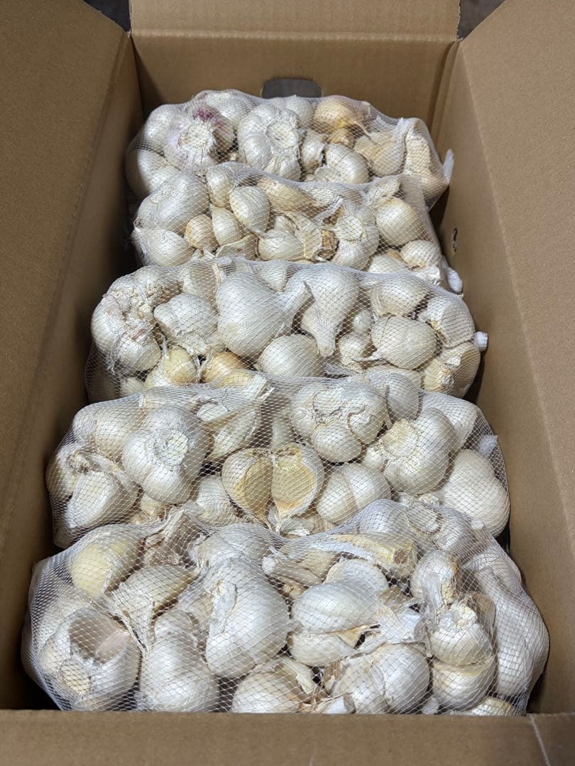 青森県産にんにく　バラ・玉(ワレ)混合　１０ｋｇ