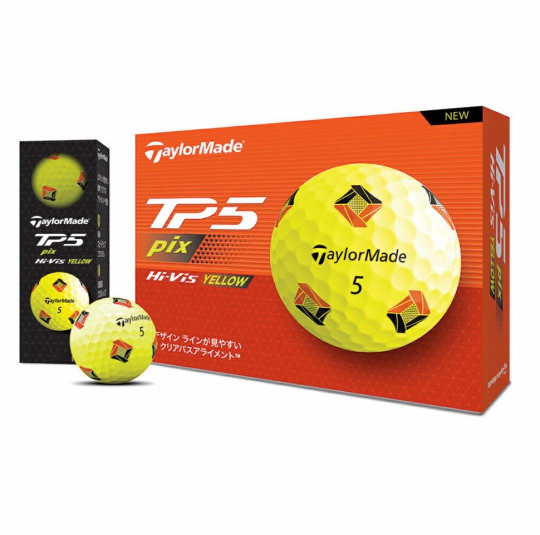 TaylorMade TP5 pix Hi-Vis Yellow 36球入り