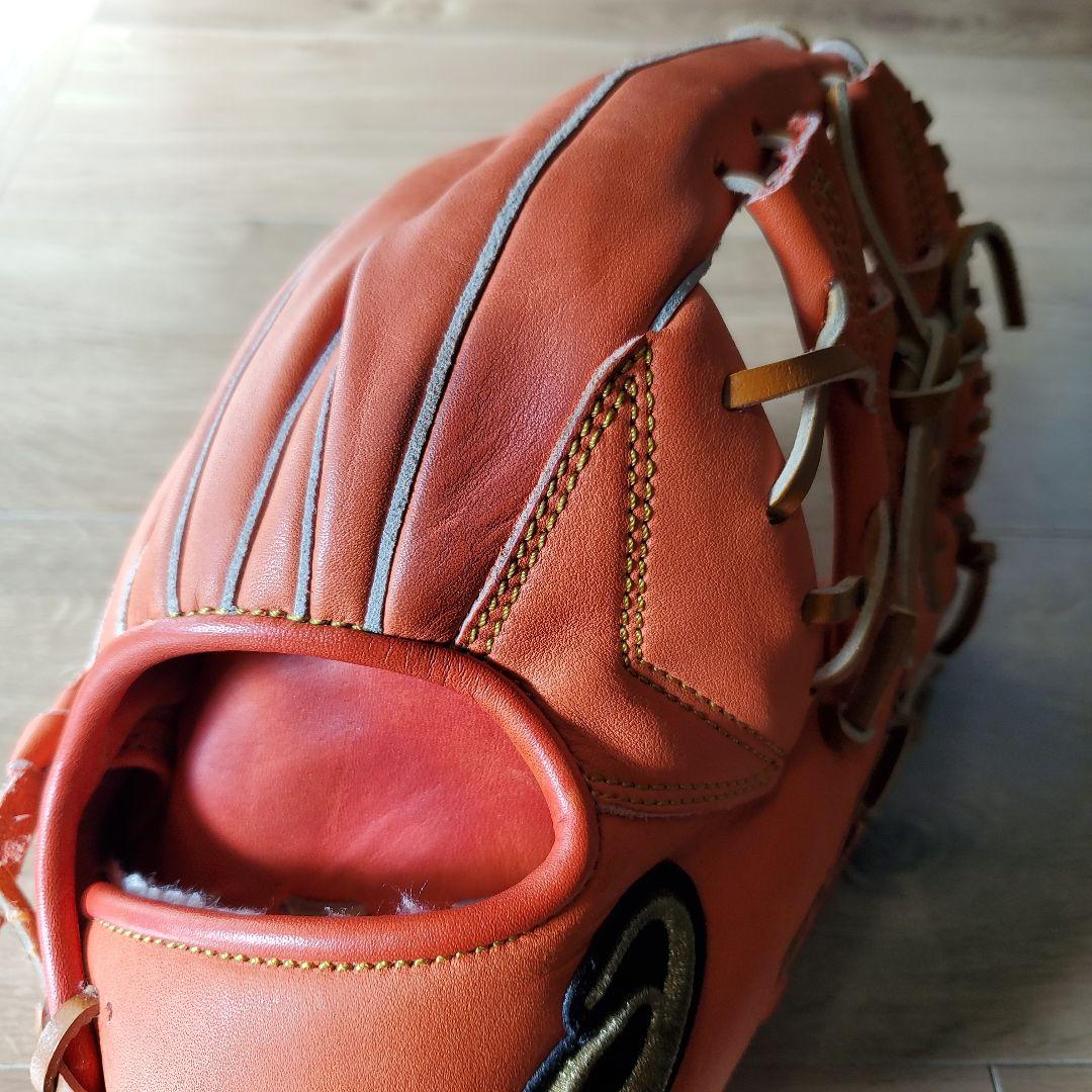 asics GOLDSTAGE 軟式グローブ オレンジ