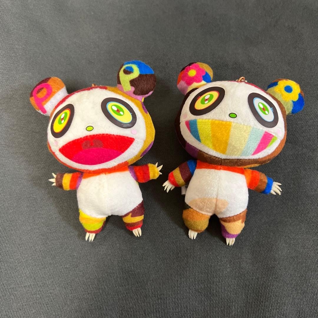 【セット】村上隆　カラフルパンダぬいぐるみ 2個セット