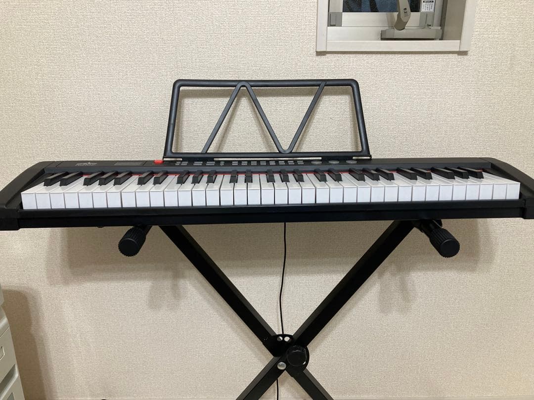 大値下げ　RIZKIZ 61鍵　電子キーボード　譜面スタンド、キーボードスタンド